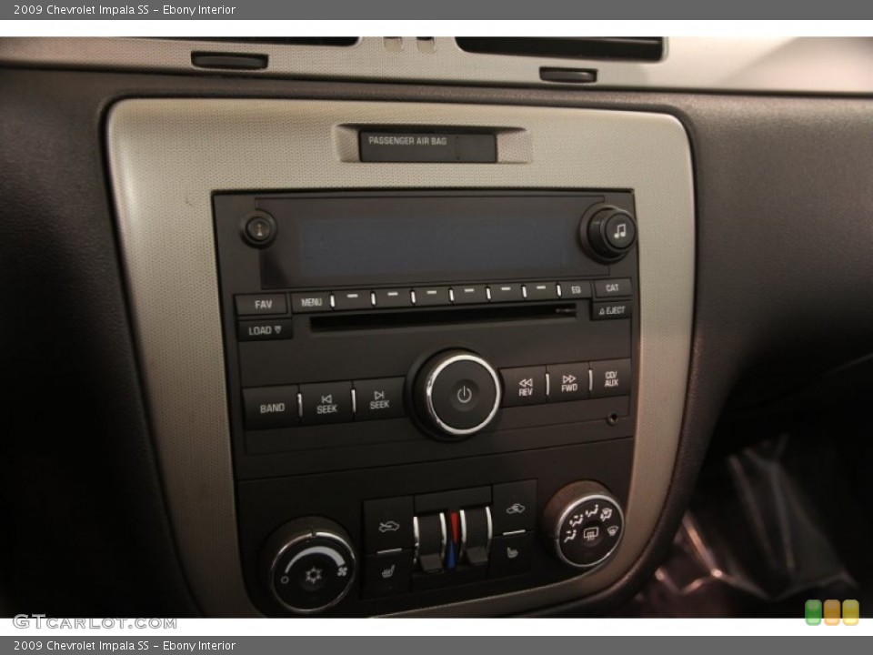Ebony Interior Controls for the 2009 Chevrolet Impala SS #95395646