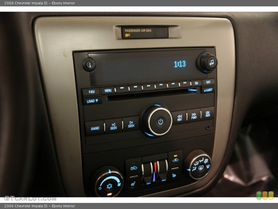 Ebony Interior Controls for the 2009 Chevrolet Impala SS #95395670