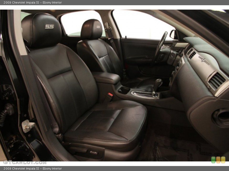 Ebony Interior Front Seat for the 2009 Chevrolet Impala SS #95395718