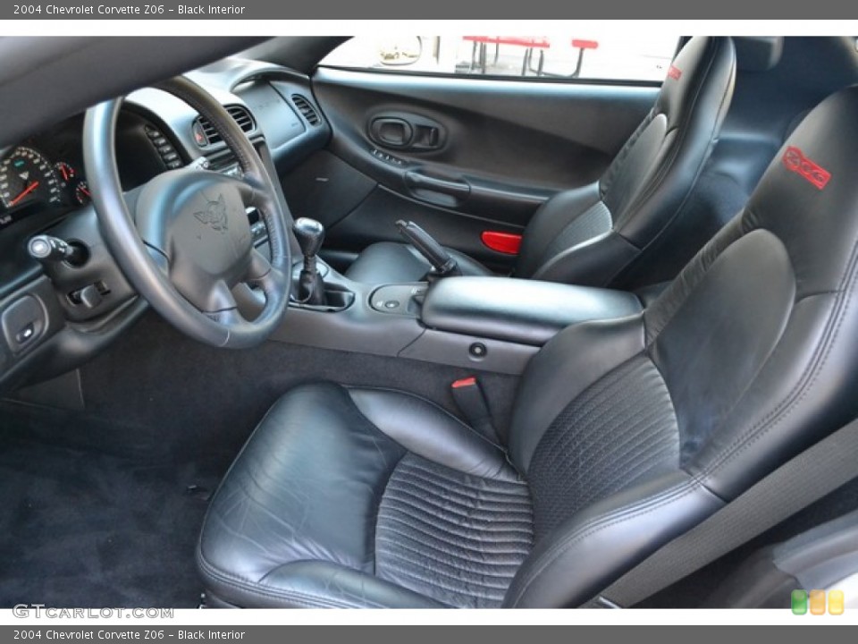 Black Interior Front Seat for the 2004 Chevrolet Corvette Z06 #95398487