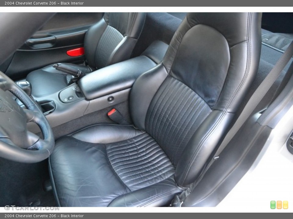 Black Interior Front Seat for the 2004 Chevrolet Corvette Z06 #95398520