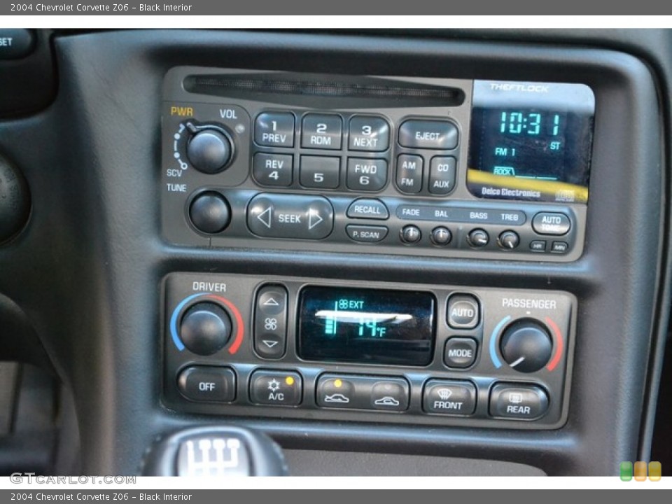 Black Interior Controls for the 2004 Chevrolet Corvette Z06 #95398583