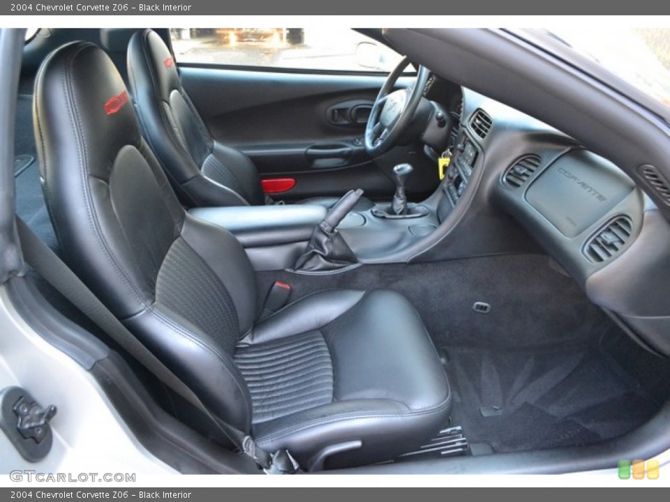 Black Interior Front Seat for the 2004 Chevrolet Corvette Z06 #95398643