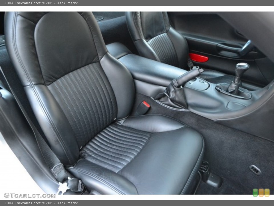 Black Interior Front Seat for the 2004 Chevrolet Corvette Z06 #95398673