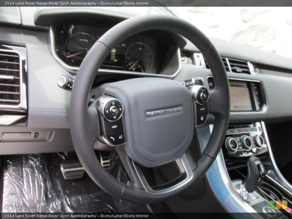 Ebony/Lunar/Ebony Interior Steering Wheel for the 2014 Land Rover Range Rover Sport Autobiography #95399498