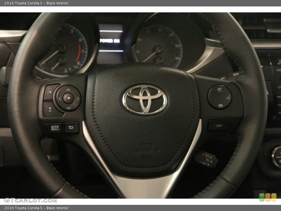 Black Interior Steering Wheel for the 2014 Toyota Corolla S #95400248