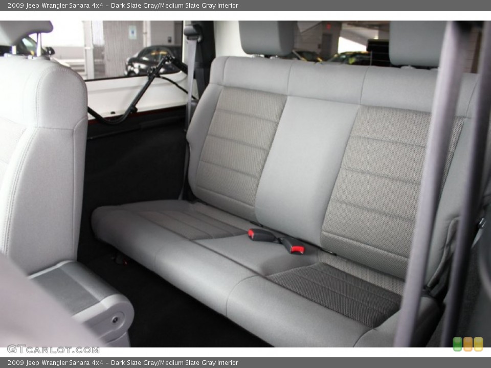 Dark Slate Gray/Medium Slate Gray Interior Rear Seat for the 2009 Jeep Wrangler Sahara 4x4 #95401522