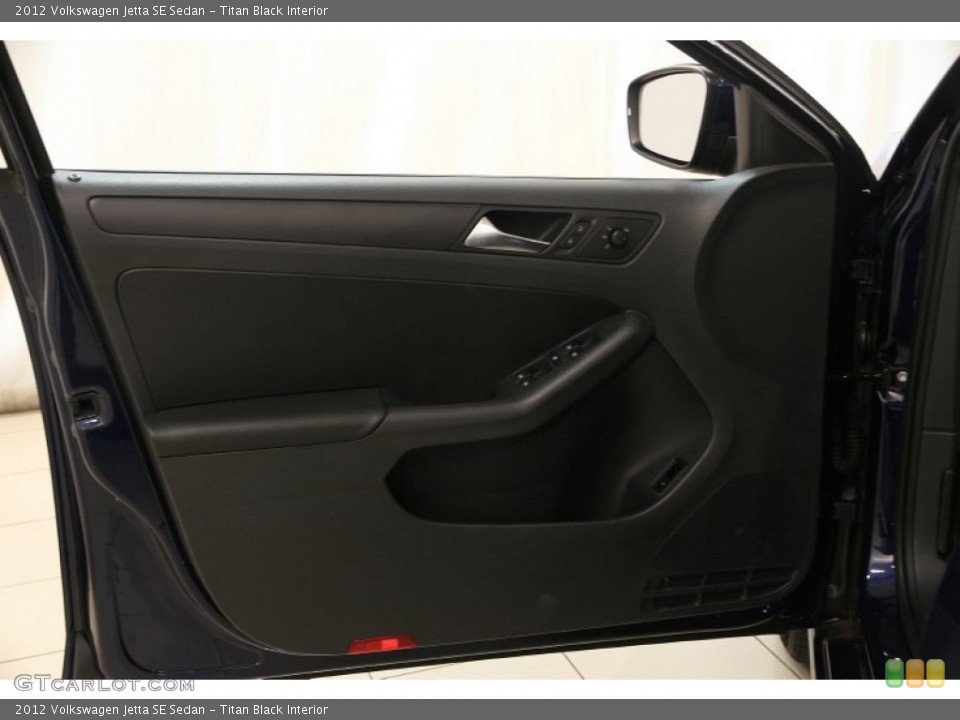 Titan Black Interior Door Panel for the 2012 Volkswagen Jetta SE Sedan #95402400