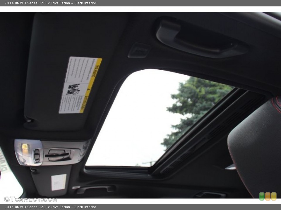 Black Interior Sunroof for the 2014 BMW 3 Series 320i xDrive Sedan #95404361