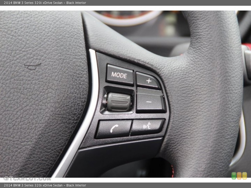 Black Interior Controls for the 2014 BMW 3 Series 320i xDrive Sedan #95404469