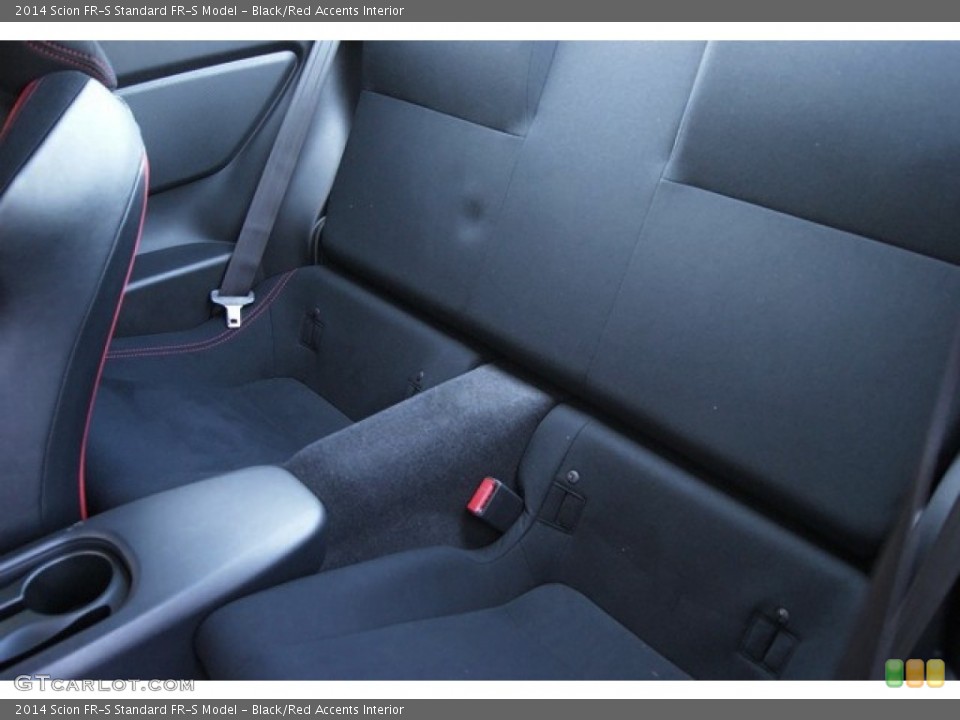 Black/Red Accents Interior Rear Seat for the 2014 Scion FR-S  #95404787