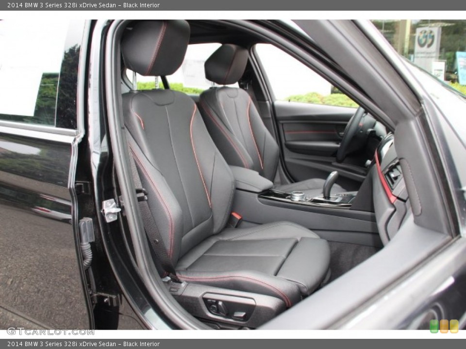 Black Interior Front Seat for the 2014 BMW 3 Series 328i xDrive Sedan #95405225