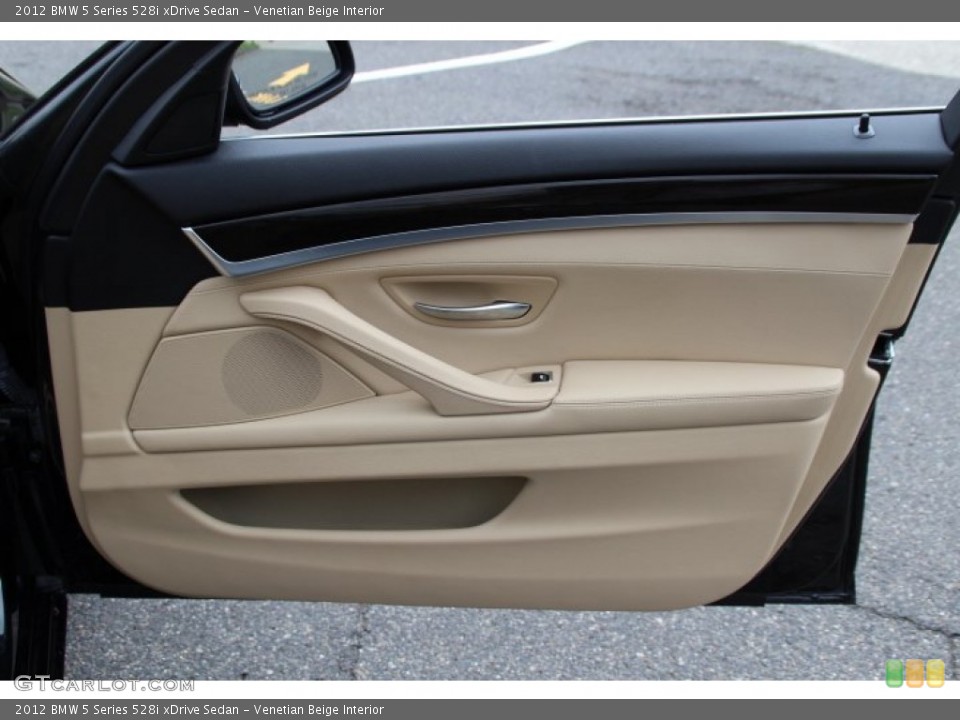 Venetian Beige Interior Door Panel for the 2012 BMW 5 Series 528i xDrive Sedan #95406992