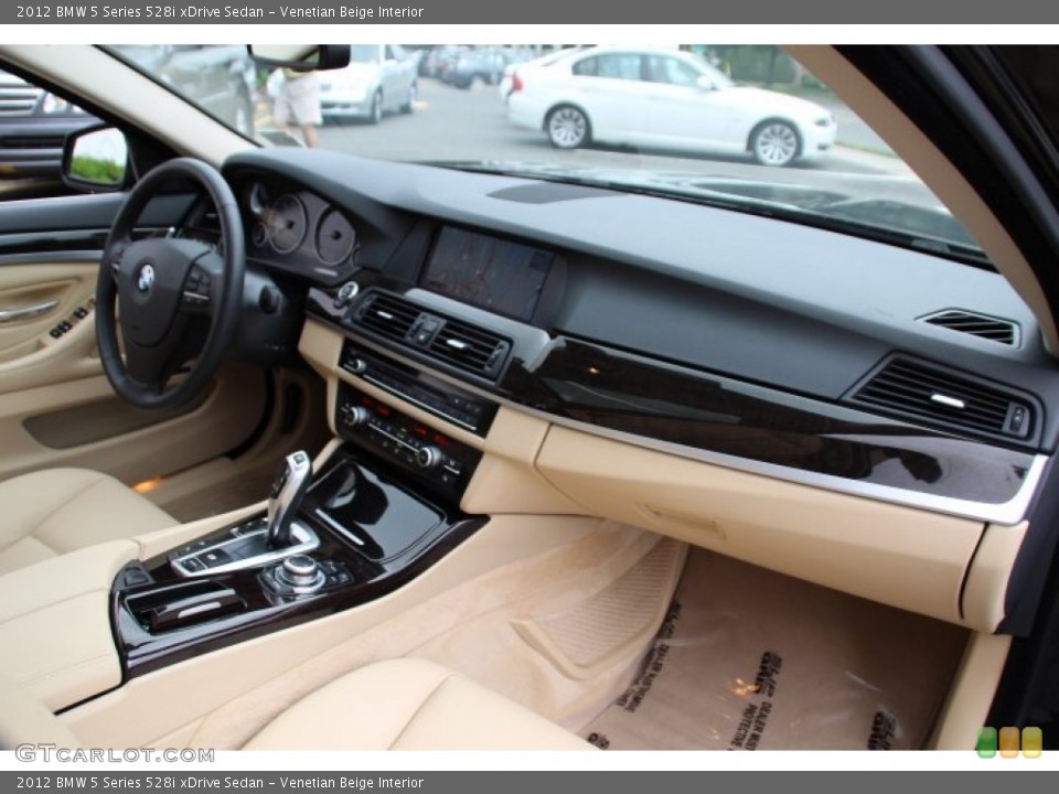 Venetian Beige Interior Dashboard for the 2012 BMW 5 Series 528i xDrive Sedan #95407010