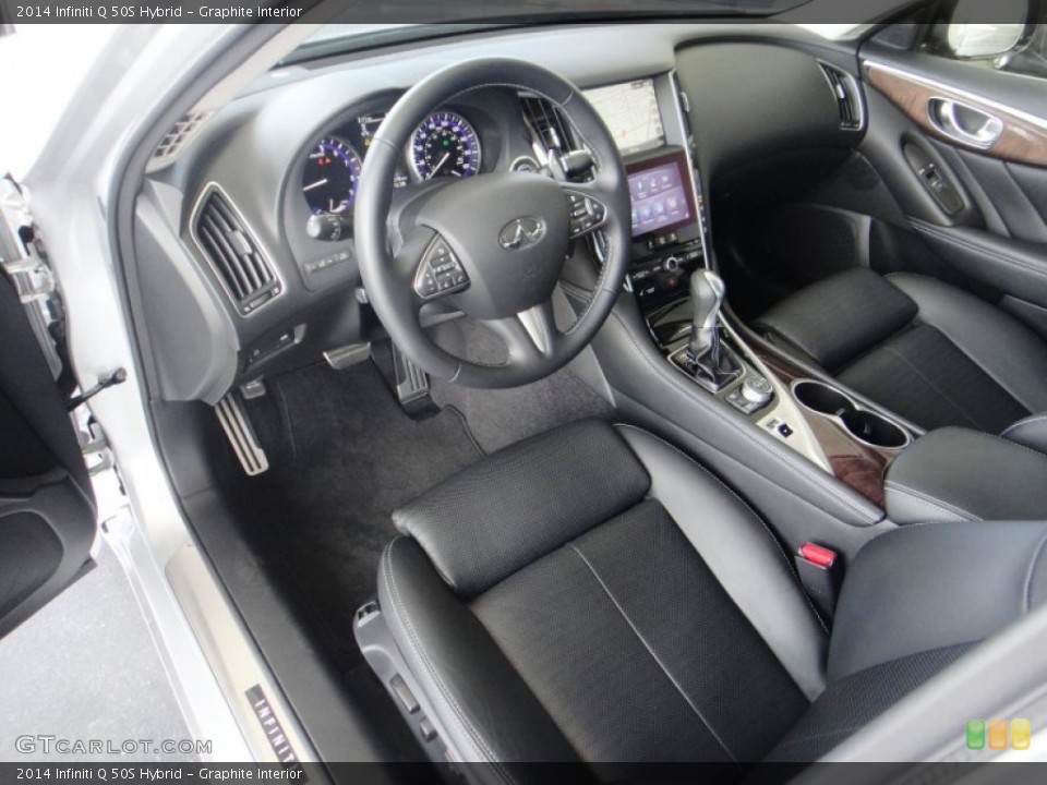 Graphite Interior Photo for the 2014 Infiniti Q 50S Hybrid #95408465
