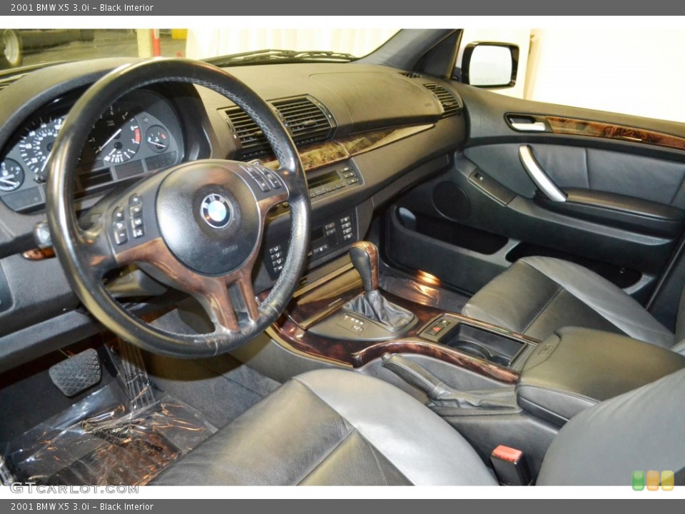 Black 2001 BMW X5 Interiors