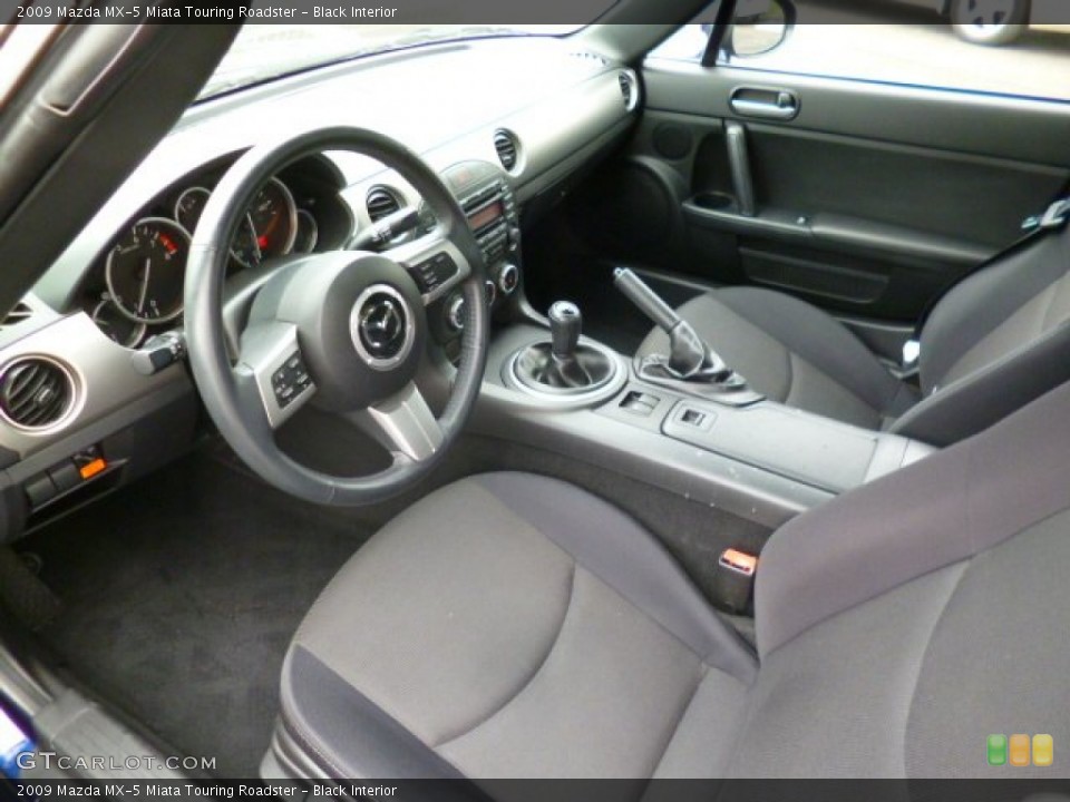 Black Interior Photo for the 2009 Mazda MX-5 Miata Touring Roadster #95409059