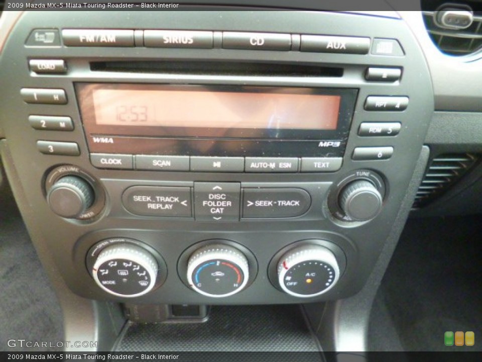 Black Interior Controls for the 2009 Mazda MX-5 Miata Touring Roadster #95409146