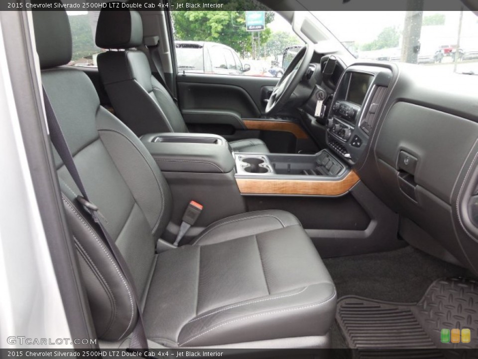 Jet Black Interior Photo for the 2015 Chevrolet Silverado 2500HD LTZ Double Cab 4x4 #95409491