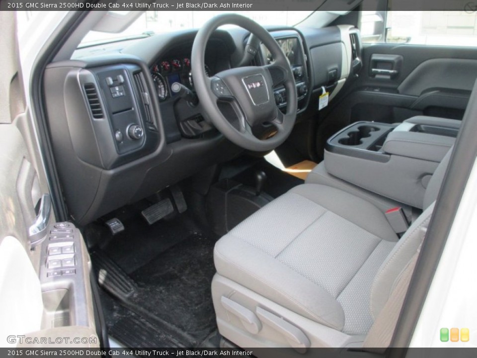 Jet Black/Dark Ash Interior Prime Interior for the 2015 GMC Sierra 2500HD Double Cab 4x4 Utility Truck #95414559