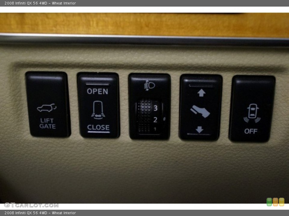 Wheat Interior Controls for the 2008 Infiniti QX 56 4WD #95418899