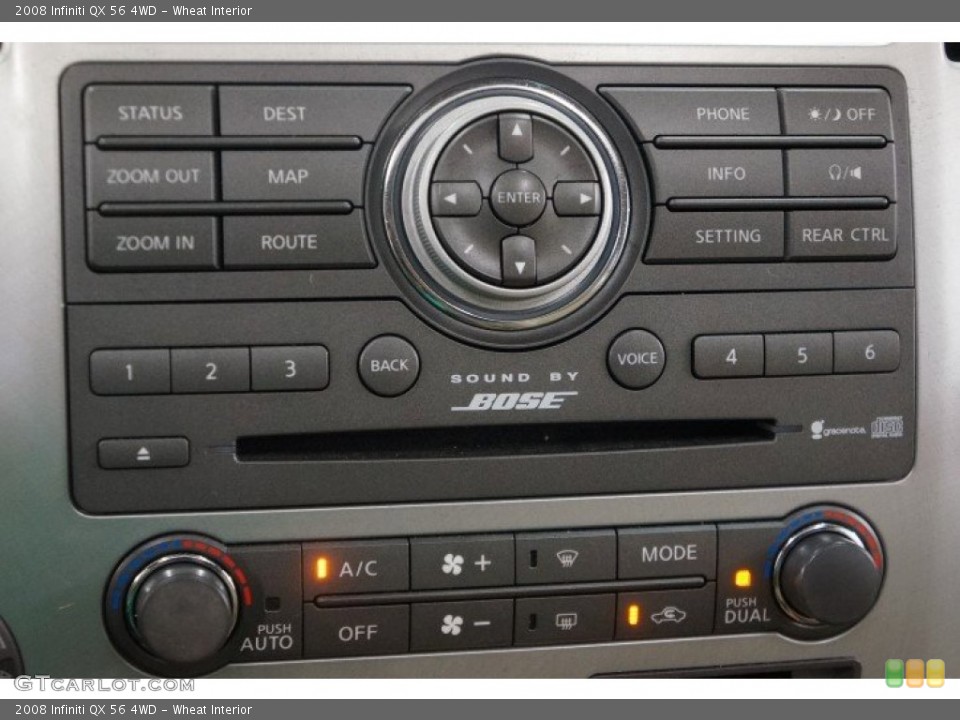 Wheat Interior Controls for the 2008 Infiniti QX 56 4WD #95418989