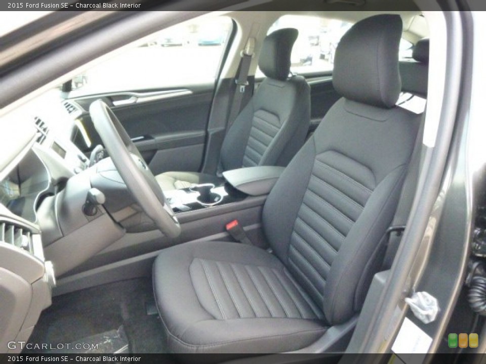Charcoal Black Interior Front Seat for the 2015 Ford Fusion SE #95420268