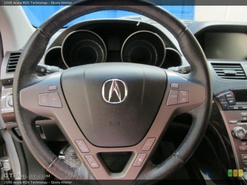 Ebony Interior Steering Wheel for the 2008 Acura MDX Technology #95421528