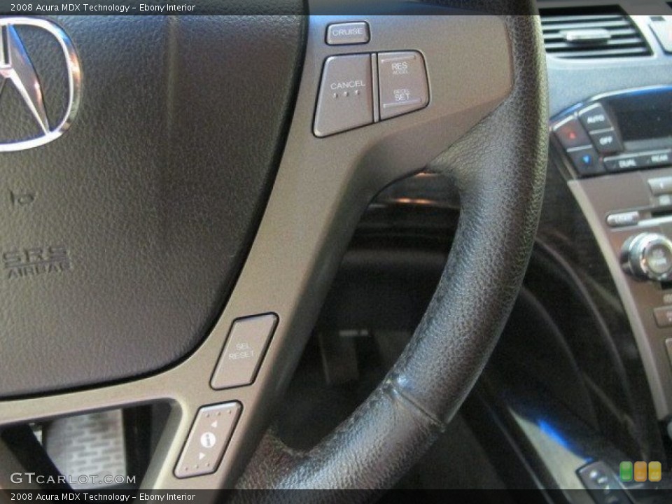 Ebony Interior Controls for the 2008 Acura MDX Technology #95421558