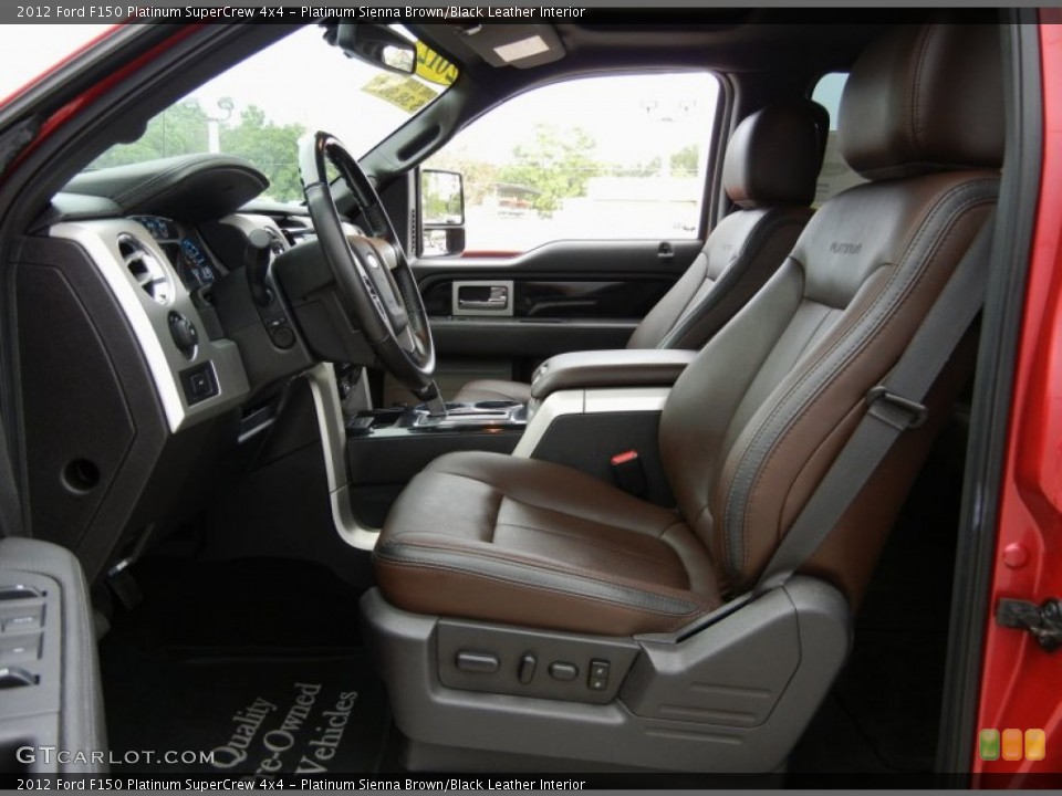 Platinum Sienna Brown/Black Leather Interior Photo for the 2012 Ford F150 Platinum SuperCrew 4x4 #95421696