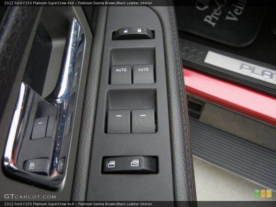 Platinum Sienna Brown/Black Leather Interior Controls for the 2012 Ford F150 Platinum SuperCrew 4x4 #95421723