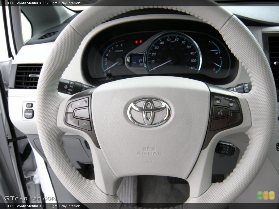 Light Gray Interior Steering Wheel for the 2014 Toyota Sienna XLE #95422713