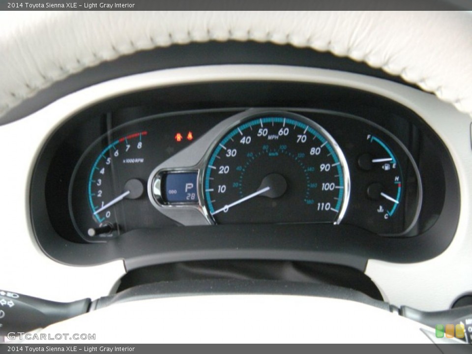 Light Gray Interior Gauges for the 2014 Toyota Sienna XLE #95422725