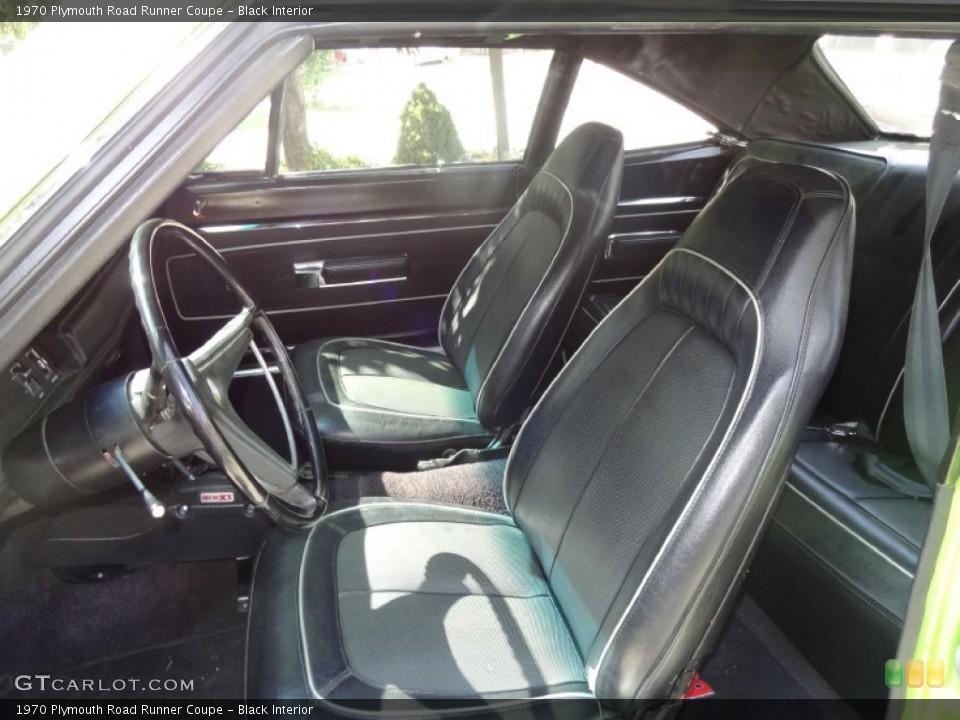Black Interior Photo for the 1970 Plymouth Road Runner Coupe #95428742