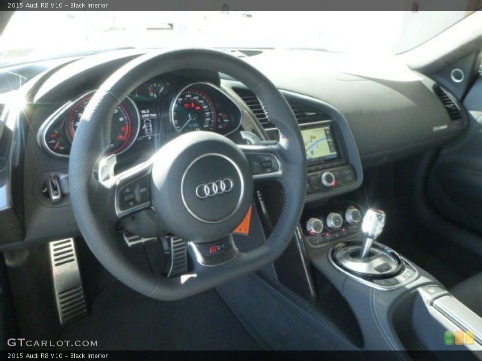 Black Interior Dashboard for the 2015 Audi R8 V10 #95443313