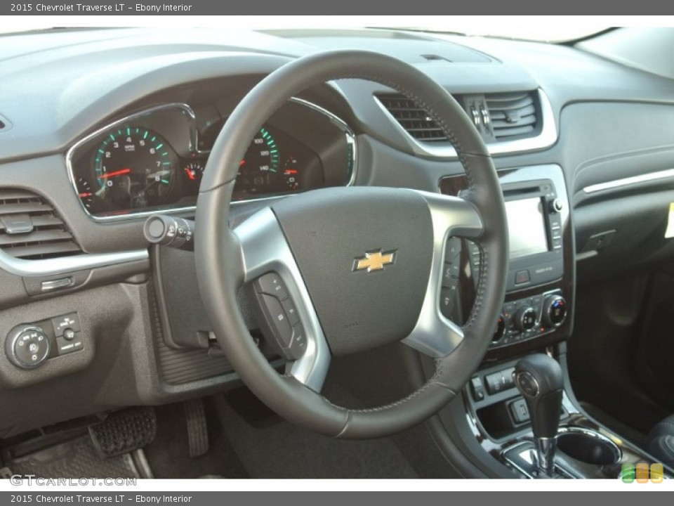 Ebony Interior Steering Wheel for the 2015 Chevrolet Traverse LT #95444125