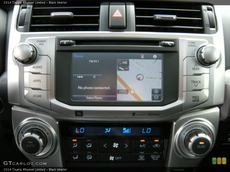 Black Interior Controls for the 2014 Toyota 4Runner Limited #95447828