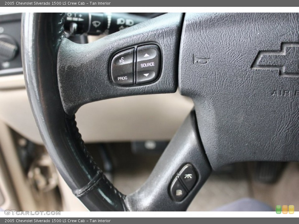 Tan Interior Controls for the 2005 Chevrolet Silverado 1500 LS Crew Cab #95449133