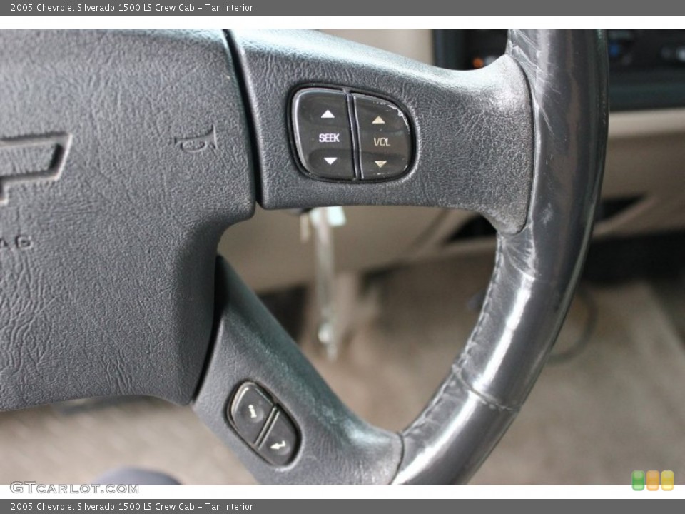 Tan Interior Controls for the 2005 Chevrolet Silverado 1500 LS Crew Cab #95449157