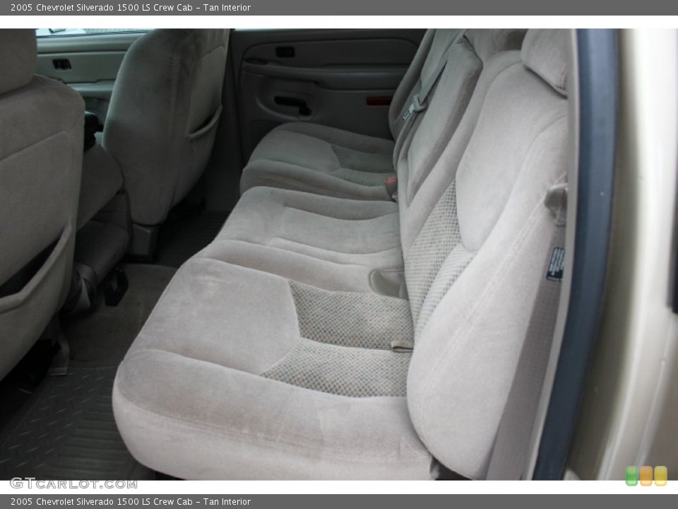 Tan Interior Rear Seat for the 2005 Chevrolet Silverado 1500 LS Crew Cab #95449241
