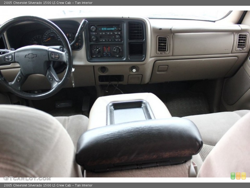 Tan Interior Dashboard for the 2005 Chevrolet Silverado 1500 LS Crew Cab #95449259