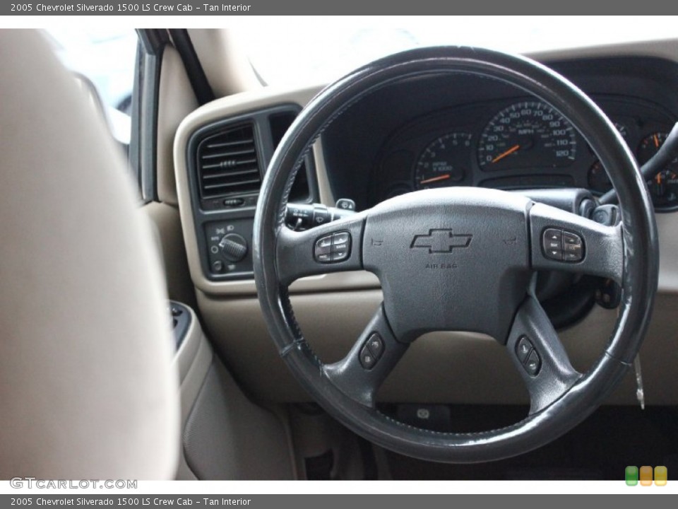 Tan Interior Steering Wheel for the 2005 Chevrolet Silverado 1500 LS Crew Cab #95449283
