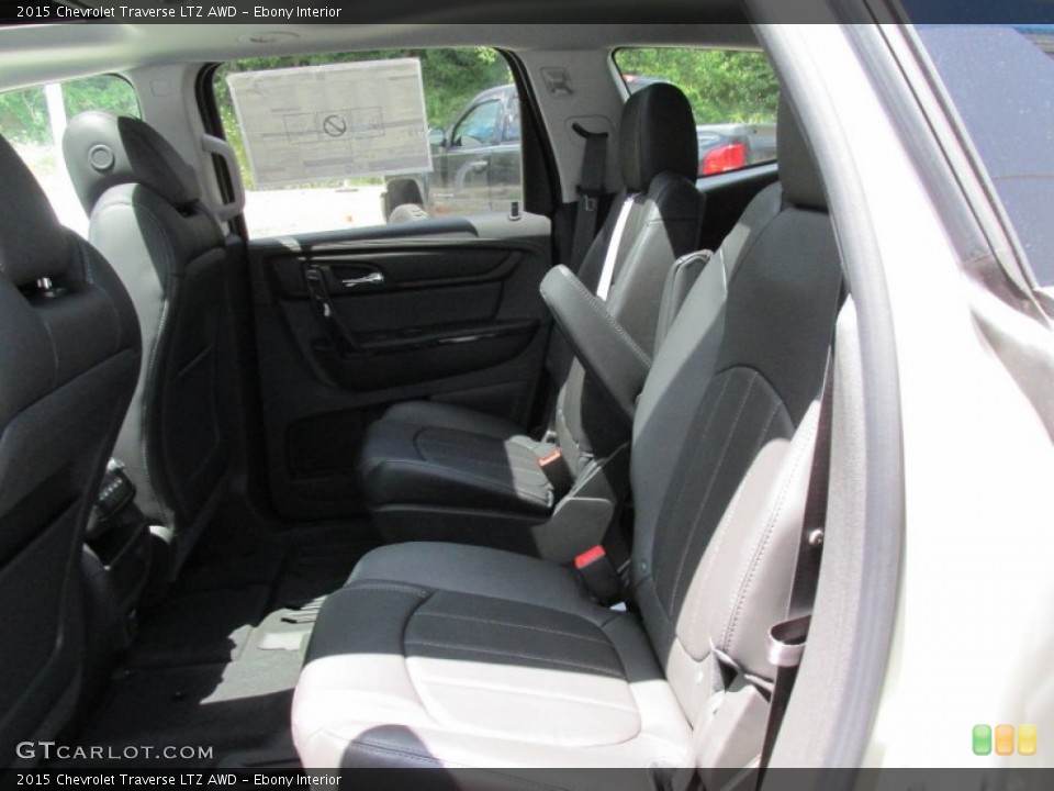 Ebony Interior Rear Seat for the 2015 Chevrolet Traverse LTZ AWD #95449823