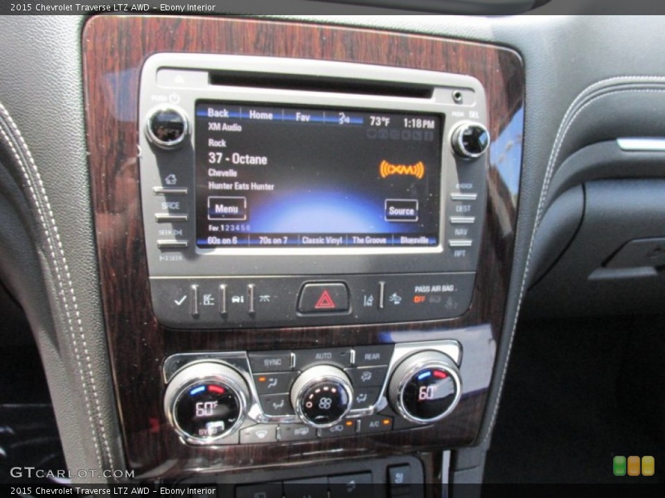 Ebony Interior Controls for the 2015 Chevrolet Traverse LTZ AWD #95449901