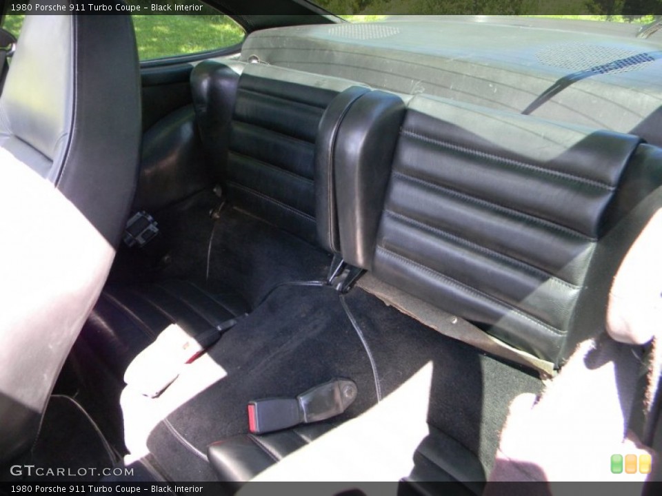 Black Interior Rear Seat for the 1980 Porsche 911 Turbo Coupe #95451926