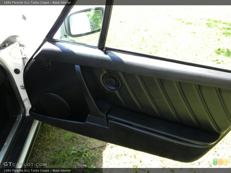 Black Interior Door Panel for the 1980 Porsche 911 Turbo Coupe #95452019