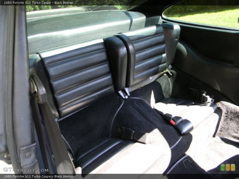 Black Interior Rear Seat for the 1980 Porsche 911 Turbo Coupe #95452067