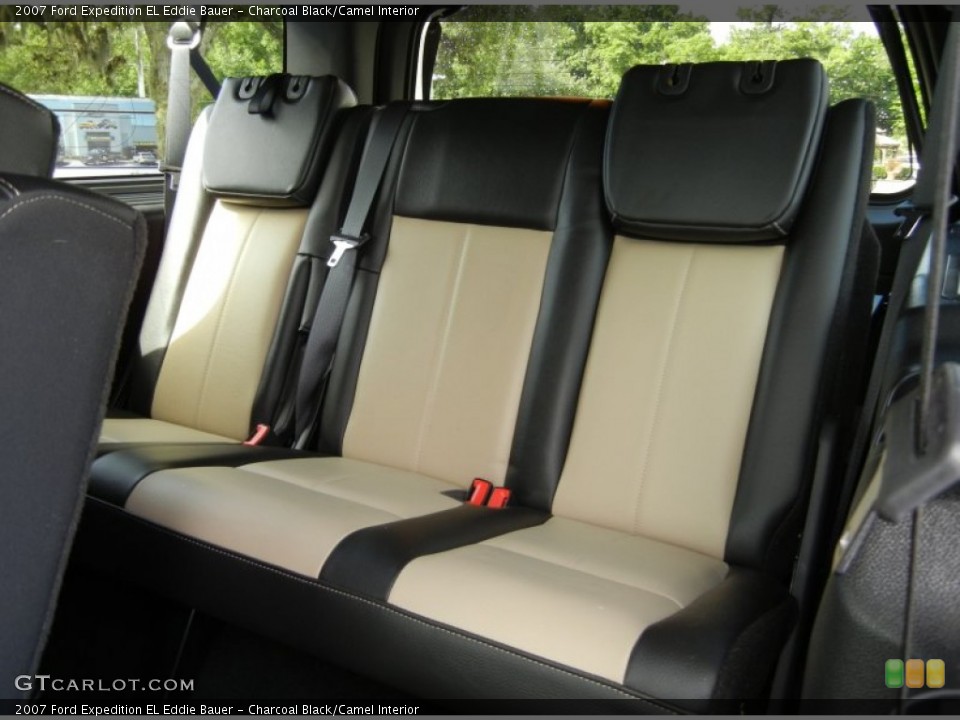 Charcoal Black/Camel Interior Rear Seat for the 2007 Ford Expedition EL Eddie Bauer #95452409