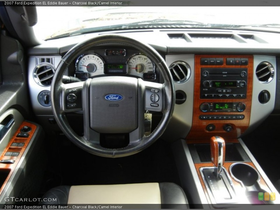 Charcoal Black/Camel Interior Controls for the 2007 Ford Expedition EL Eddie Bauer #95452526