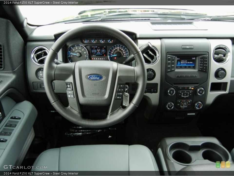 Steel Grey Interior Dashboard for the 2014 Ford F150 XLT SuperCrew #95454086